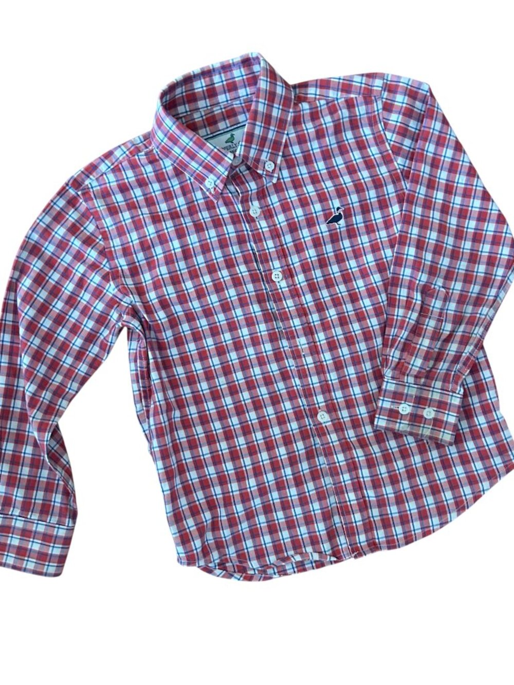 Properly Tied Little Boys Long Sleeve Plaid Button Down Shirt Size 4T Preppy